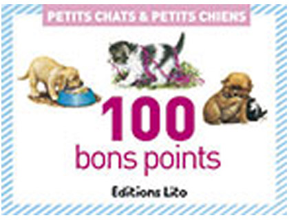 BON POINT DITIONS LITO PETITS CHATS & PETITS CHIENS TEXTE PDAGOGIQUE AU VERSO 61X82MM BOTE 100 UNITS