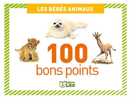 BON POINT DITIONS LITO BBS ANIMAUX TEXTE PDAGOGIQUE AU VERSO 61X82MM BOTE 100 UNITS