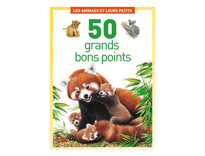 BON POINT DITIONS LITO LES ANIMAUX ET LEURS PETITS TEXTE PDAGOGIQUE AU VERSO 102X140MM BOTE 50 UNITS