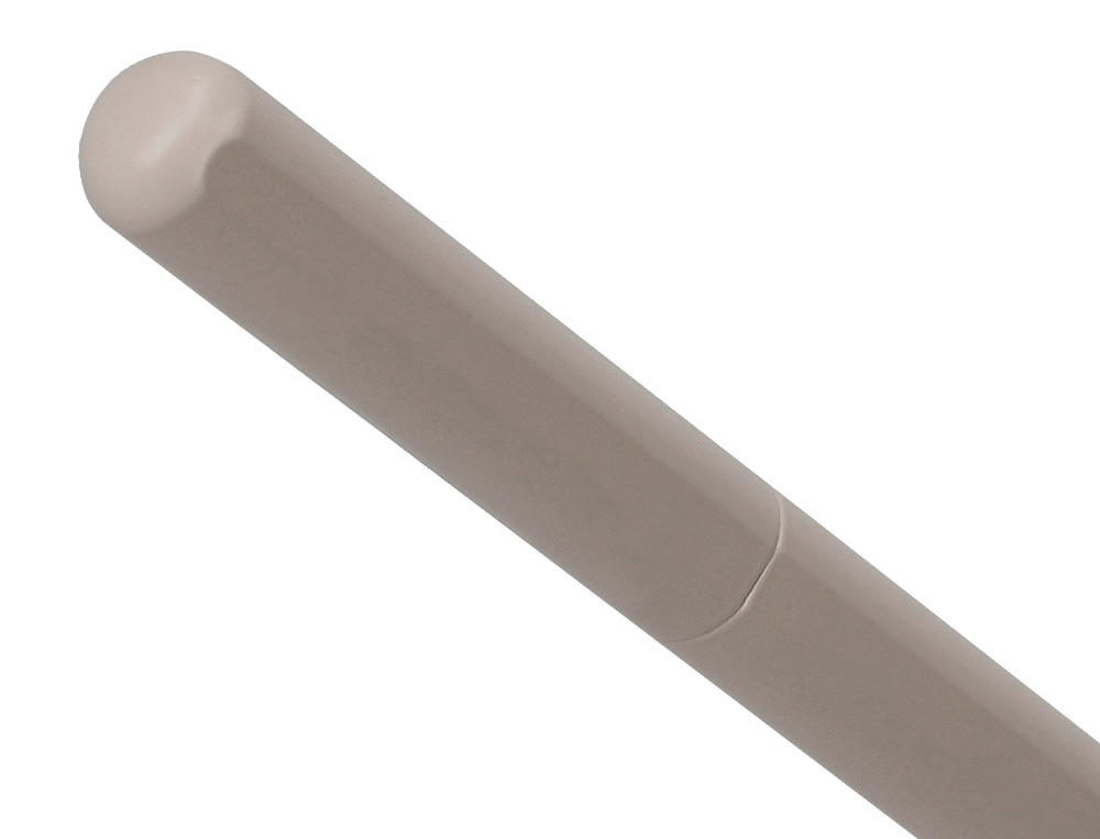 STYLO-PLUME ET ETUI EN SIMILI CUIR BELIUS SPACE B MONOCHROME SANS AGRAFE ENCRE BLEUE COLORIS GRIS DANS COFFRET CADEAU