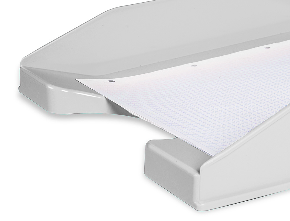 CORBEILLE À COURRIER Q-CONNECTPOLYPROPYLÈNE DOCUMENTS A4+ 240X320MM EMPILABLE 350X255X65MM COLORIS GRIS OPAQUE