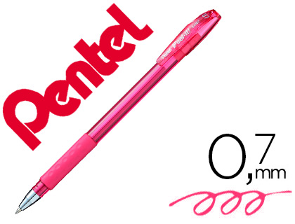 STYLO-BILLE PENTEL FEEL-IT CRITURE MOYENNE POINTE 0.7MM ENCRE COLORIS ROSE