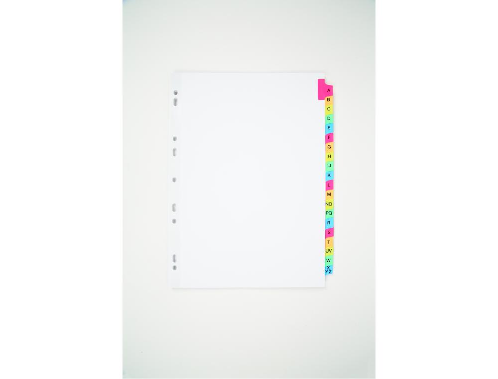 INTERC.A4 ALPHA MYLAR 20 TOUCHINTERCALAIRES CARTE MYLAR - AVERY - A4 20 TOUCHES ALPHABETIQUES