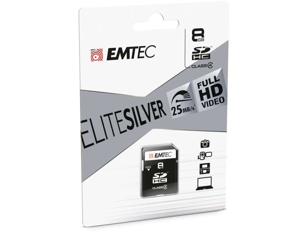 CARTE SD HC CLASS 4 8GO CARTE SDHC CLASS 4 EMTEC JUMBO SUPER 8 GO