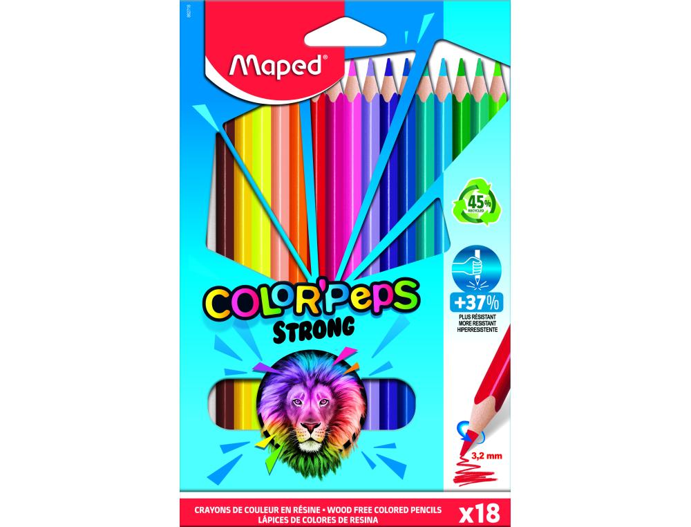 CRAYON PEPS STRONG GREEN P/18 CRAYON PEPS STRONG GREEN P/18