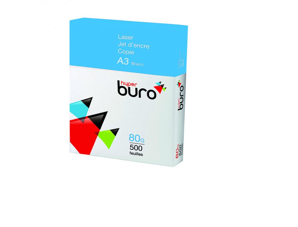 PAPIER A3 80G B HYPERBURO 500FPAPIER REPROGRAPHIQUE - HYPERBURO - A3 80G BLANC